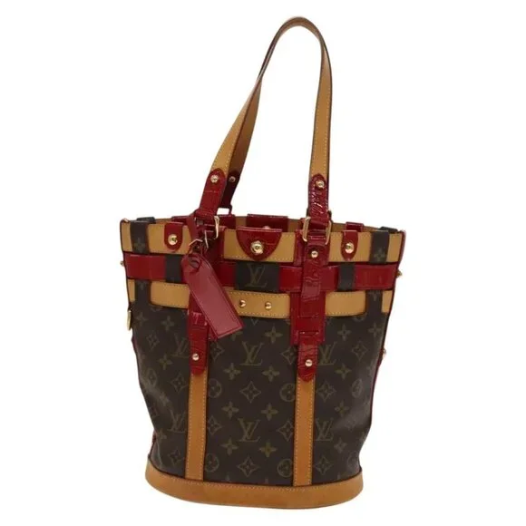 LOUIS VUITTON Monogram Ruby Neo Bucket Tote Bag Red M95613 LV Auth 139320 - Picture 10 of 16